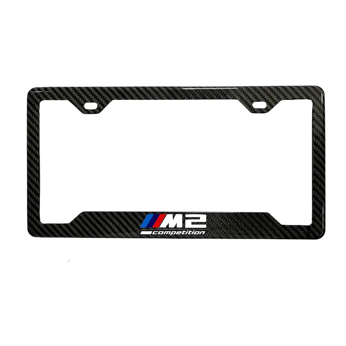 BMW M2 COMPETITON 100% REAL CARBON FIBER CAR LICENSE PLATE FRAME