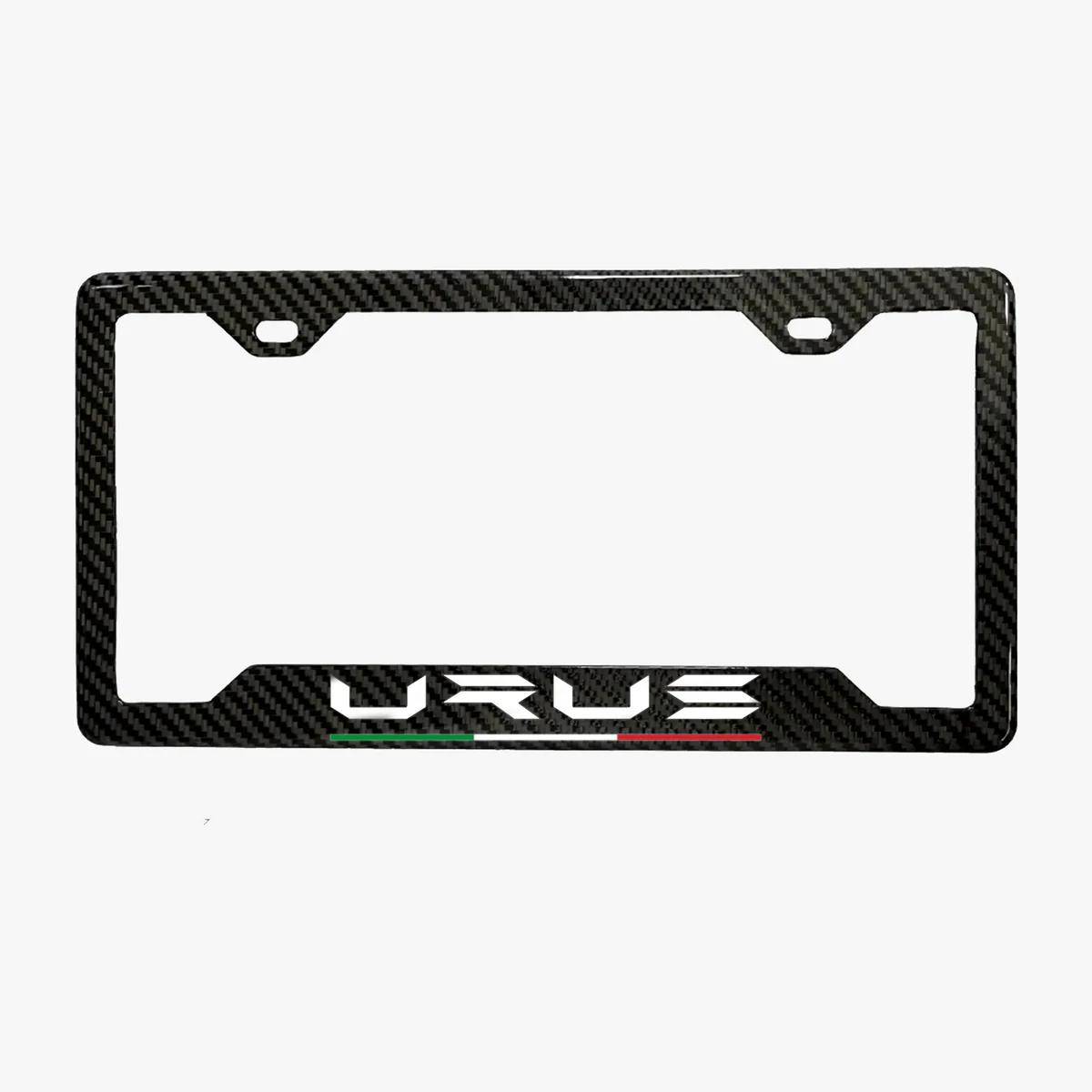 LAMBORGHINI URUS 100% REAL CARBON FIBER CAR LICENSE PLATE FRAME