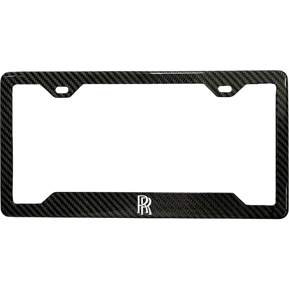 ROLL'S ROYCE 100% REAL CARBON FIBER CAR LICENSE PLATE FRAME