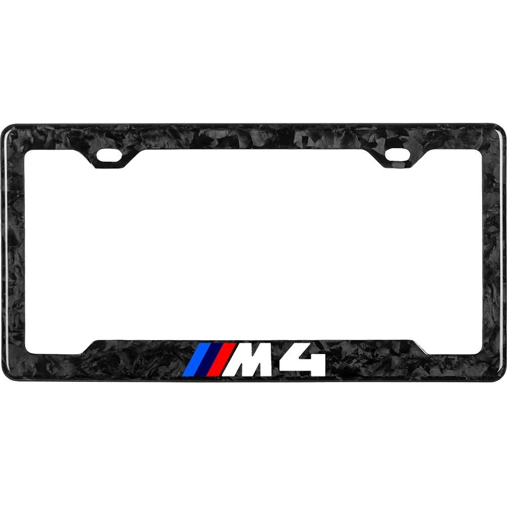 BMW M4 100% REAL CARBON FIBER CAR LICENSE PLATE FRAME