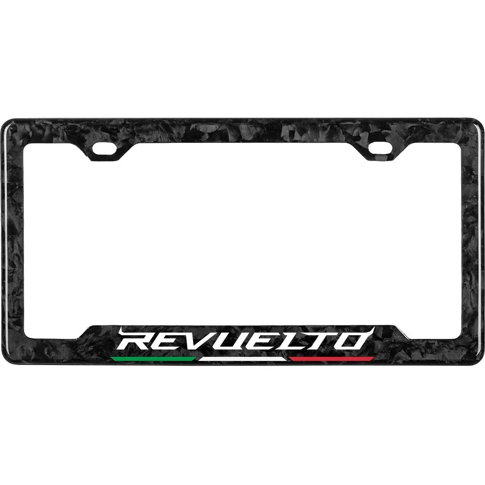 LAMBORGHINI REVUELTO 100% REAL CARBON FIBER CAR LICENSE PLATE FRAME
