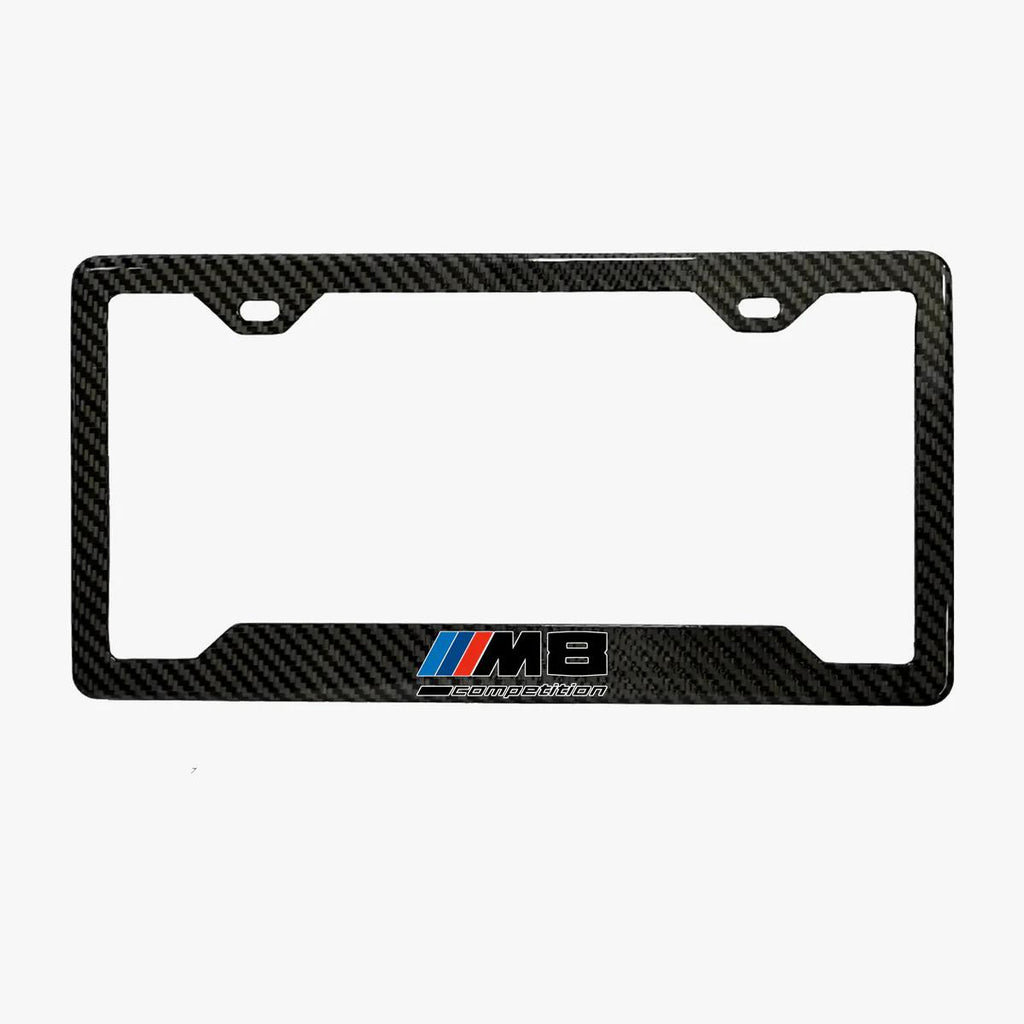 BMW M5 COMPETITON BLACK 100% REAL CARBON FIBER CAR LICENSE PLATE FRAME