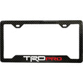TOYOTA TRD PRO 100% REAL CARBON FIBER CAR LICENSE PLATE FRAME