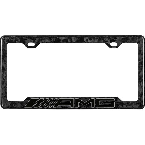 AMG 100% REAL CARBON FIBER CAR LICENSE PLATE FRAME